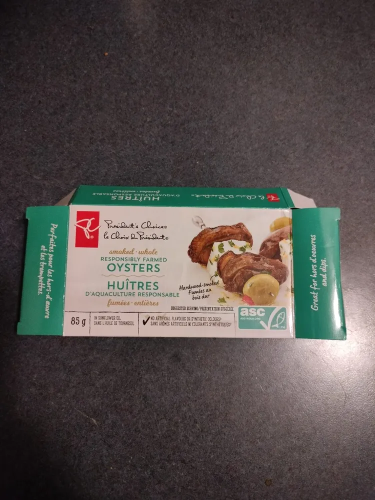 Huîtres fumées
