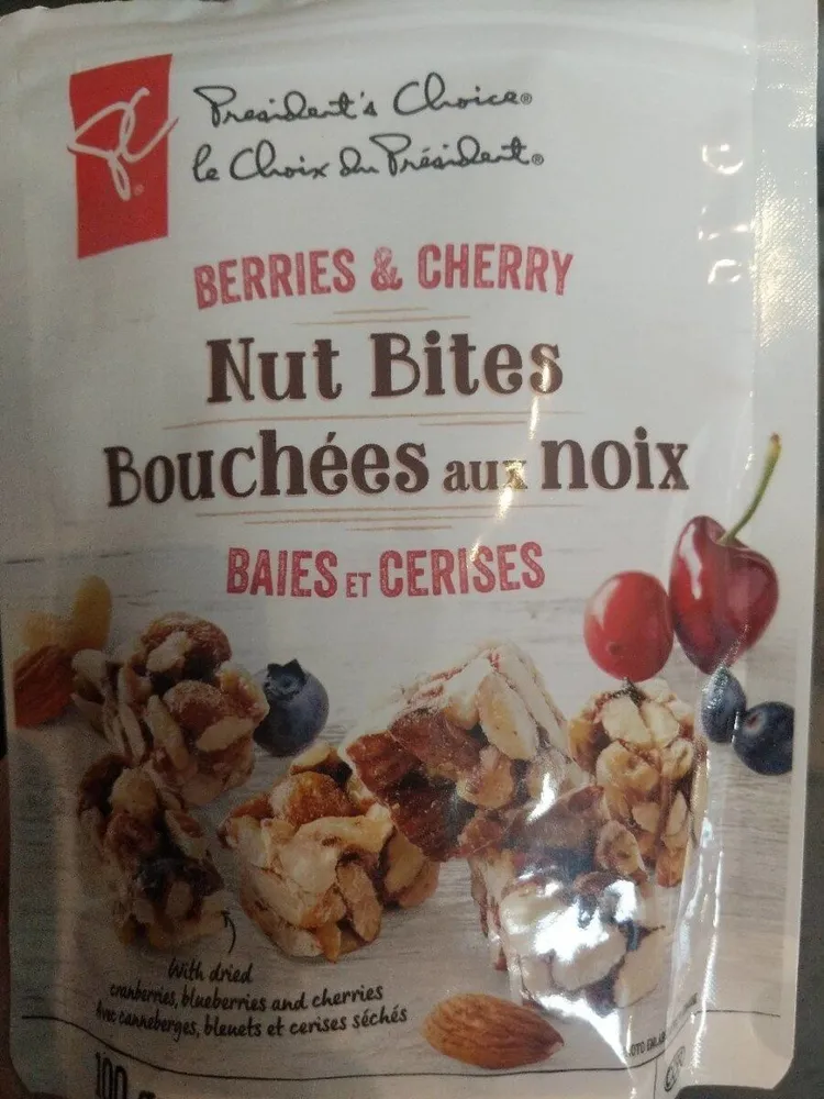 Bouchées aux noix baies et cerises