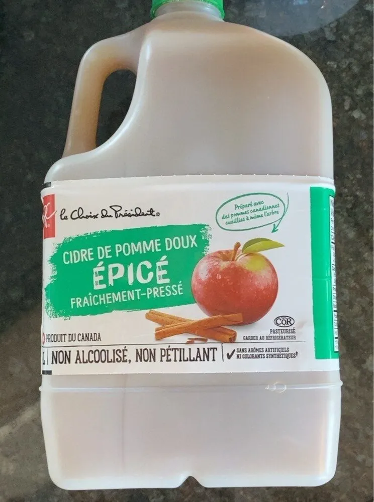 Cidre de pomme doux épicé