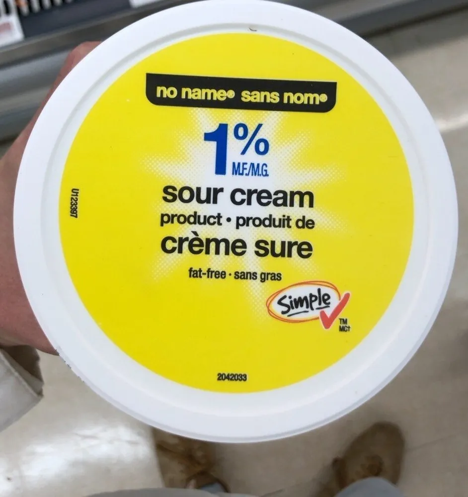 Sour cream 1%