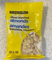 Sliced blanched almonds