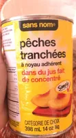 Sliced peaches
