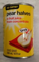 Pear Halves in fruit juice