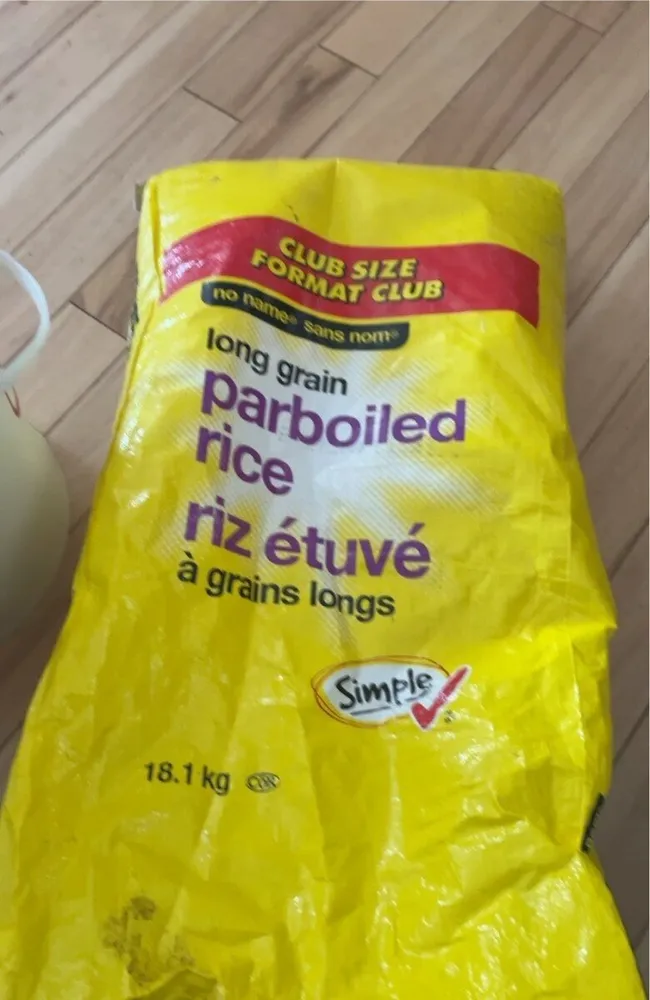 Riz étuvé a grains longs