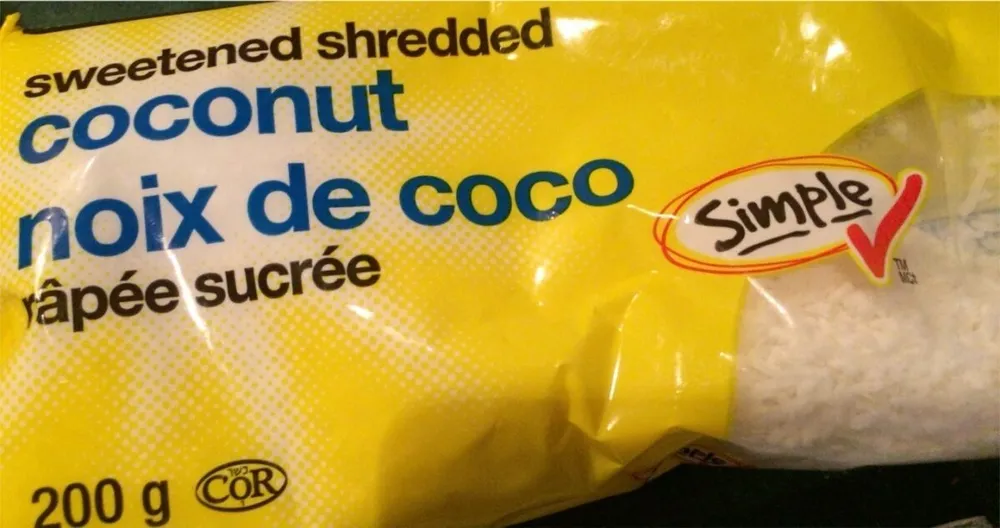 Noix de coco rapée sucrée