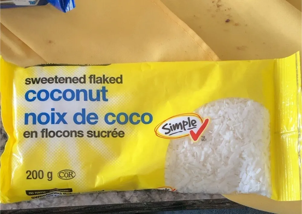 Noix de coco en flocon sucré