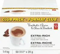 Extra-rich hot chocolate mix made with real cocoa