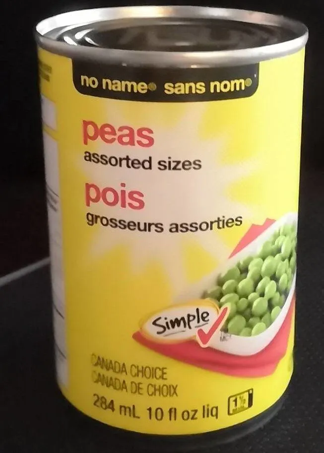 Peas assorted size