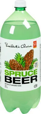 Naturally flavoured spruce beer soda