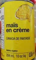 Maïs en crème