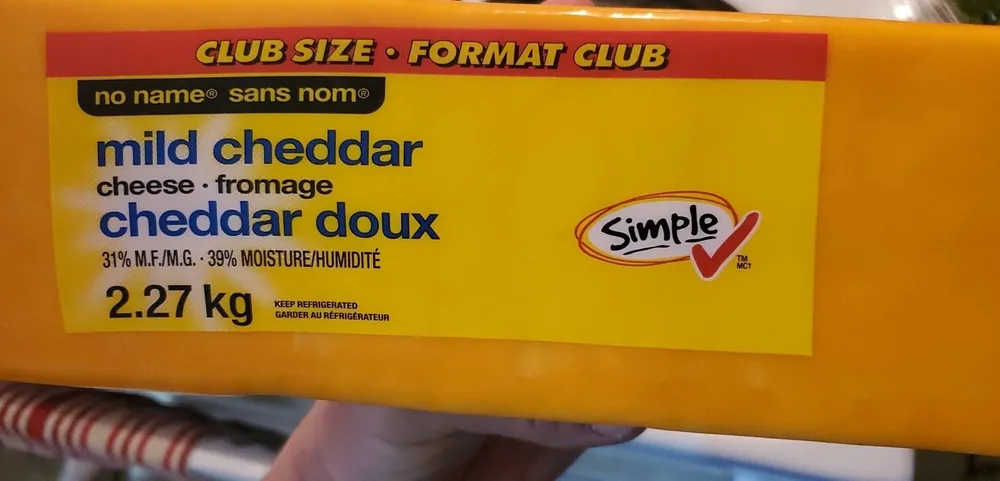 Mild cheddar cheese
