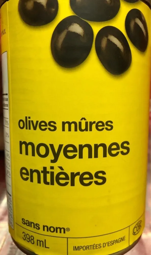Olives mûres moyennes entières