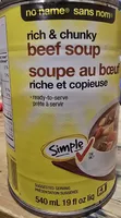 Soupe au boeuf riche et copieuse