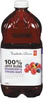 Juice blend cranberry & concord grape