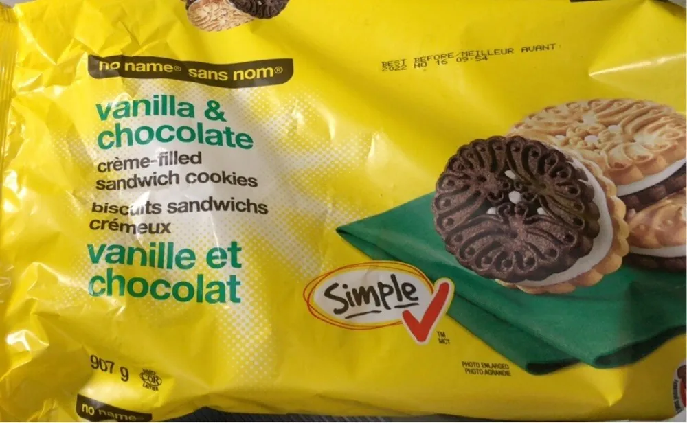 Vanilla & Chocolate Creme Filled Cookies