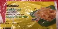Pomme de terre feites coupe ondulée