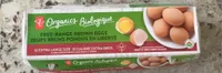 Free-range brown eggs