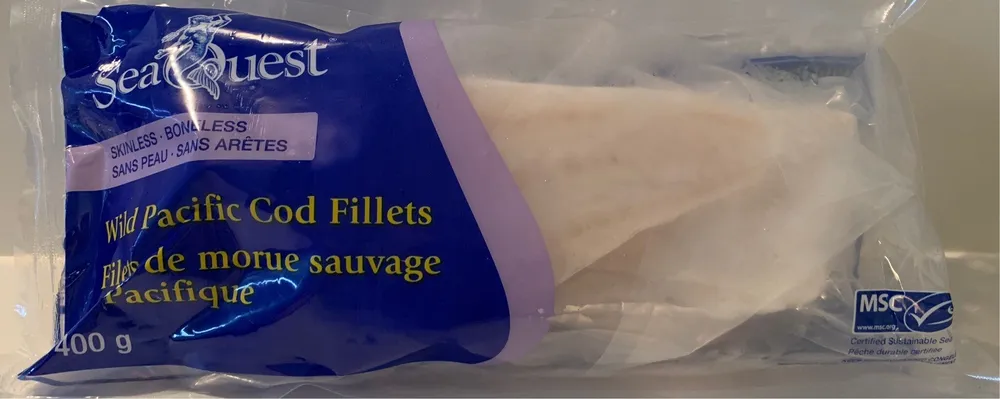 Filet de morue sauvage du Pacifique