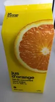 Jus d'orange fait de concentré sans pulpe pur à 100%