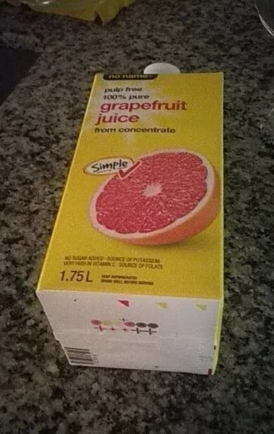 grape fruit juice from concentrate
