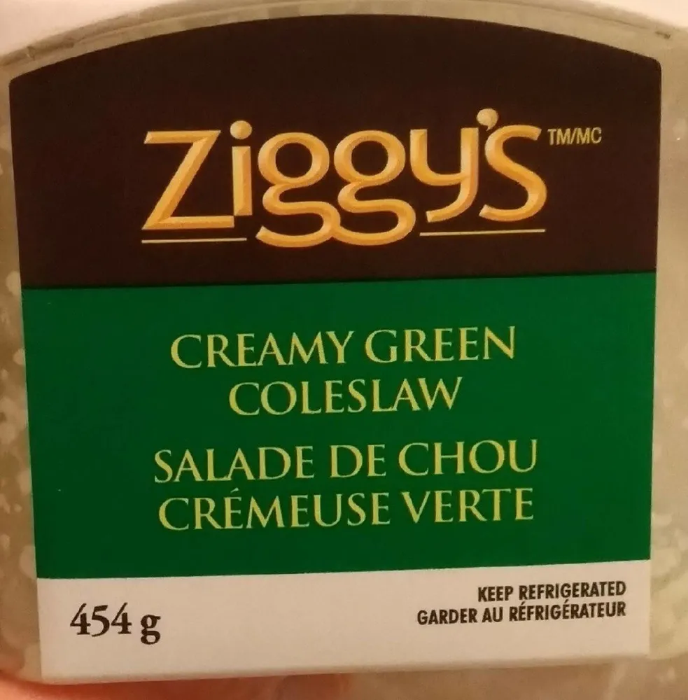 Salade de chou cremeuse verte
