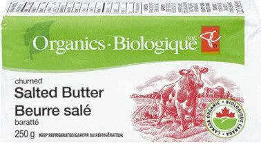 Churned salted butter
