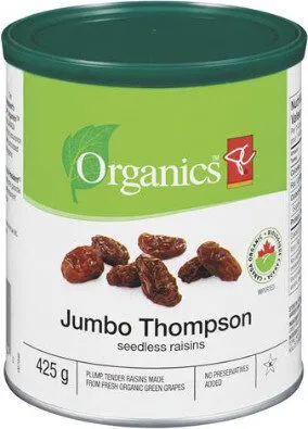 Jumbo thompson seedless raisins