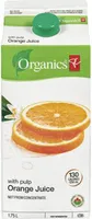 Pure orange juice with pulp