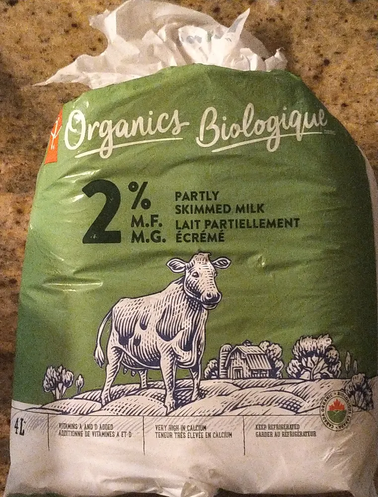 2% M.F. Organic Party Skimmed Milk