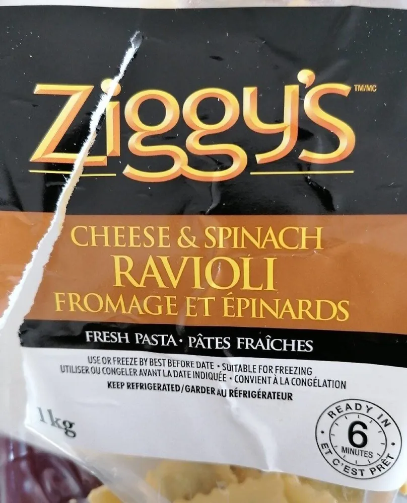 Cheese & spinach RAVIOLI