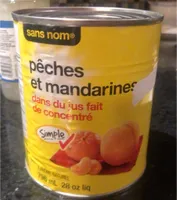 Pêches et mandarines