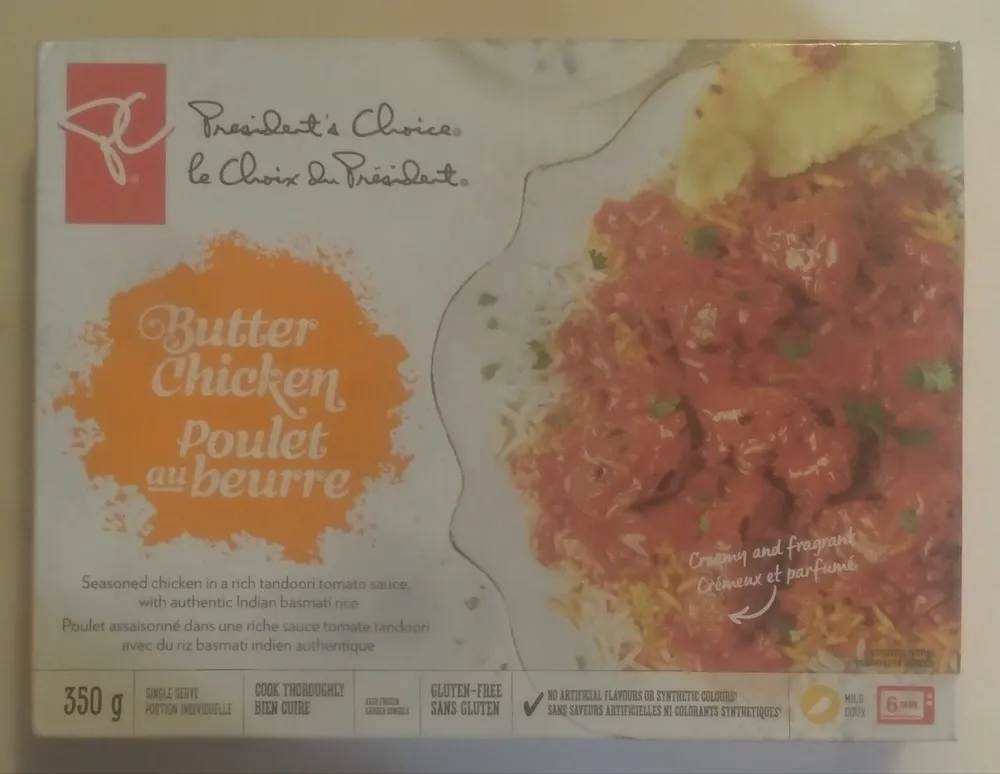 Butter Chicken Poulet au beurre