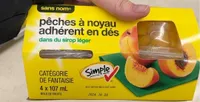 Pêches en dés
