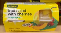 Fruit salad with cherries