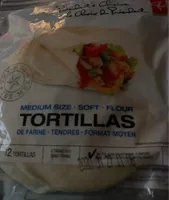 Medium soft flour tortillas