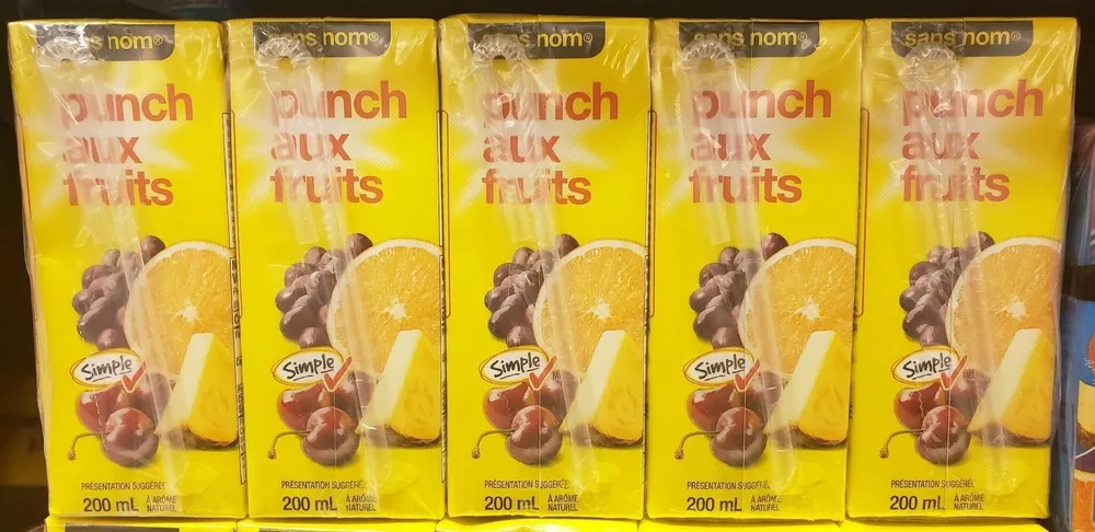 Punch aux fruits (pack de 10)