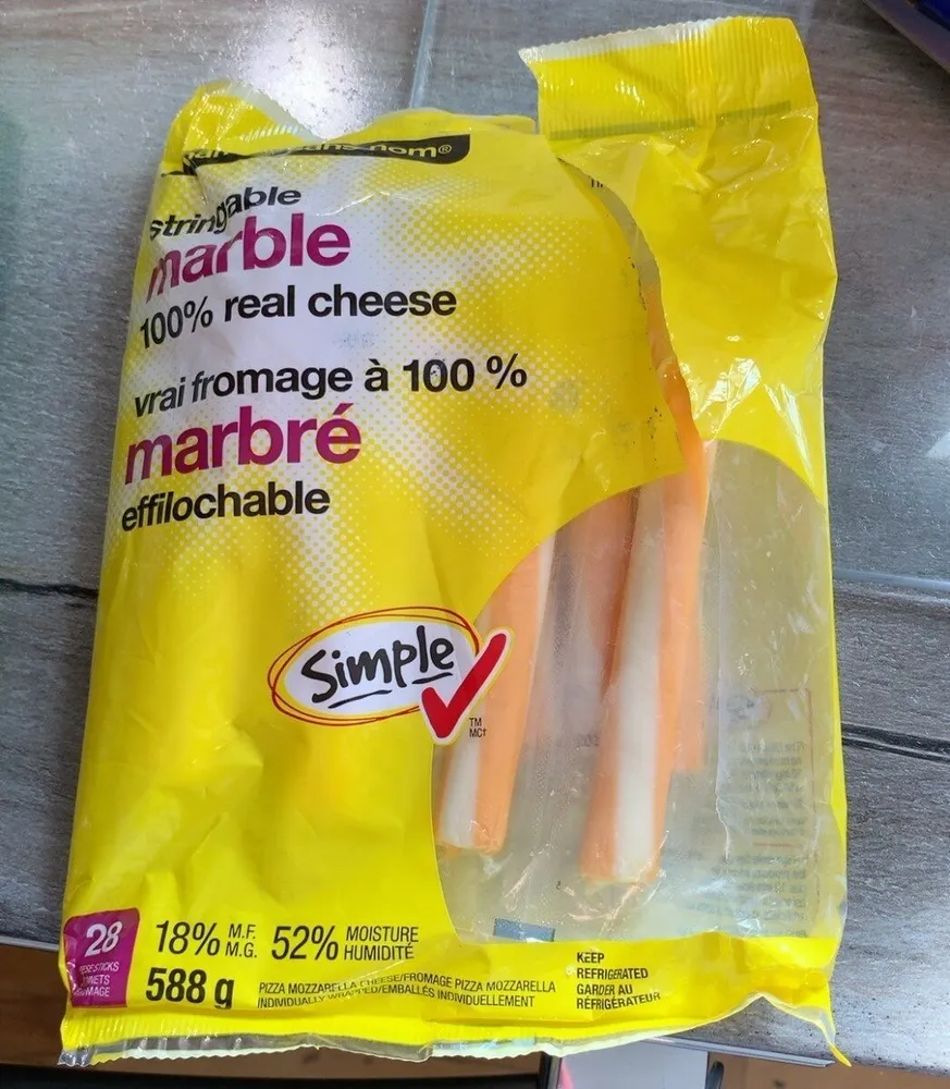 Fromage marbré effilochable