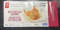 Breaded butterflied shrimp