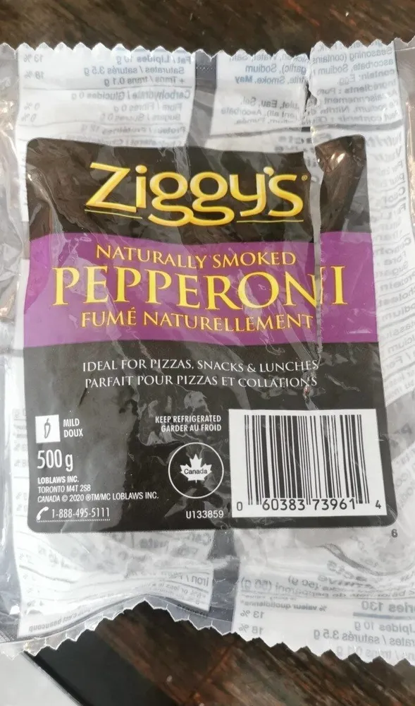 Pepperoni fumé naturellement