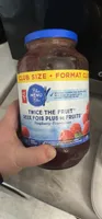 Twice the fruit raspberry spread