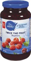 Twice the fruit raspberry spread