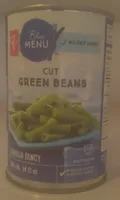 Blue Menu Cut Green Beans