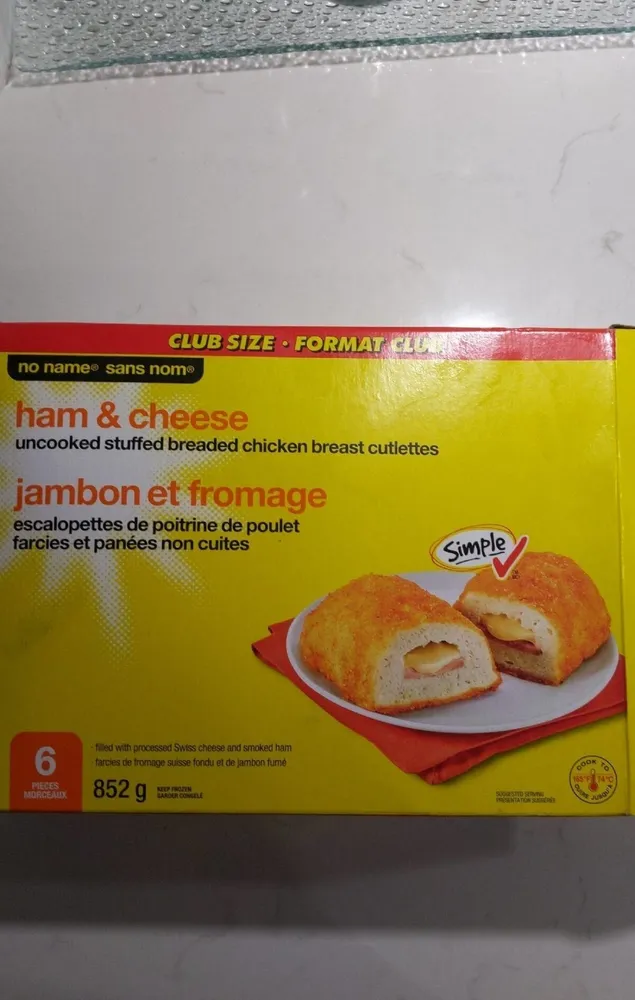 ham & cheese stuffed breaded chicken breast
