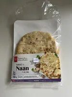Garlic naan flatbreads