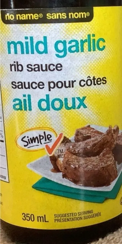 Sauce pour côtes ail doux