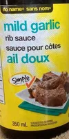 Sauce pour côtes ail doux