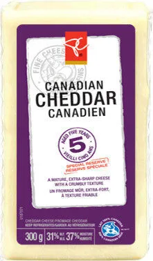Aged 5 years canadian cheddar cheese