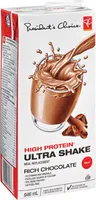 Rich chocolate high protein ultra shake meal replacement