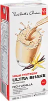 Rich vanilla high protein ultra shake meal replacement