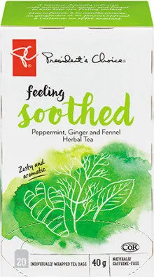 Feeling soothed peppermint